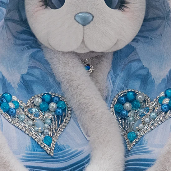 Деталь голубой зайки Piglette Nicole, серия Diamonds
